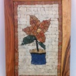 FT8519-FLOWER MOSAIC PLAQUE